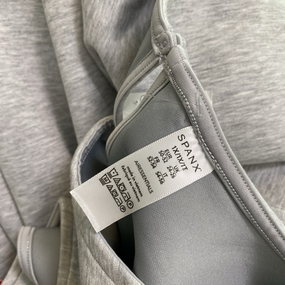 SPANX Air Essentials 1X Jumpsuit Sleeveless Gray Wide Leg Pockets Preppy Stretch - Picture 6 of 6